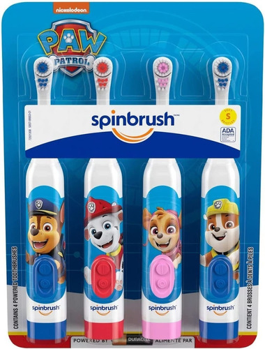 Cepillo De Dientes Eléctrico De Paw Patrol Paquete X4 