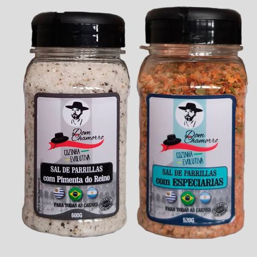 Kit Sal De Parrilla Especiarias E Pimenta/reino Dom Chamorro