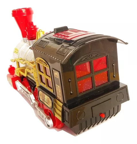 Brinquedo Trem Locomotiva De Metal Com Luz E Som Veja Video