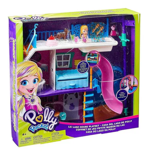 Polly Pocket Mega Casa De Surpresas 60x40cm! Original Mattel