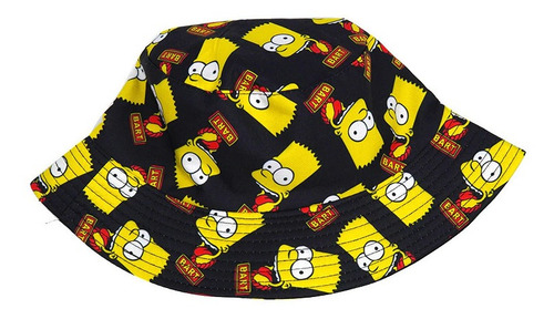 Gorro Pescador Reversible Los Simpsons - Bart Gorros