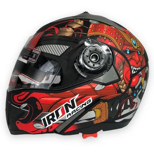 Casco abatible iron racing sale