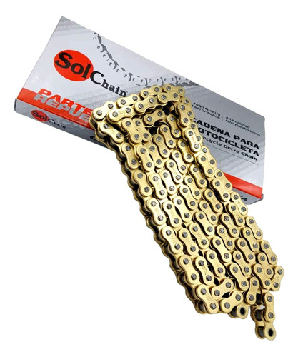 Cadena 428x132ho Solchain Oring Dorada   Moto