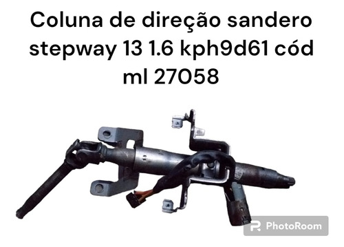 Coluna De Direção Sandero Stepway 13 1.6  Cód Ml 27058