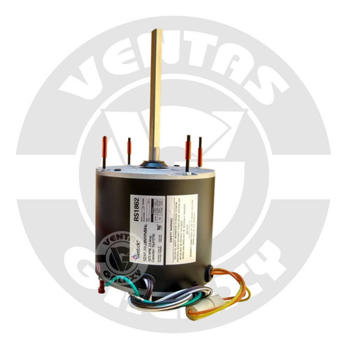 Motor Ventilador Condensador 1/2hp 1075rpm 220v Eje 1/2