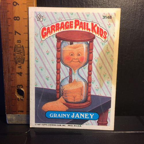  Garbage Pail Kids Grainy Janey Año 1987 Topps 