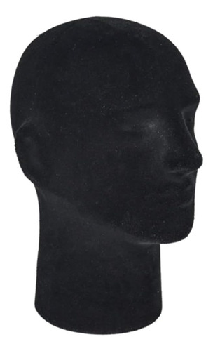 Cabeza De Maniquí Negro De 28 Cm Para Exhibir Pelucas Y Somb