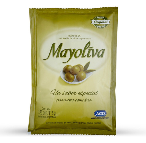 Mayonesa Mayoliva sin TACC en sachet 125 ml