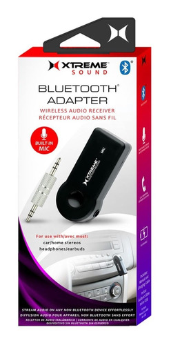 Imagen 1 de 2 de Receptor Bluetooth Xtreme 3.5 Mm Micrófono Xba9-1007 Negro