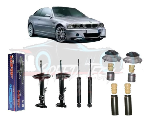 04 Amortecedor Diant.+ Traseiro + Coxim Batente Bmw 325 328