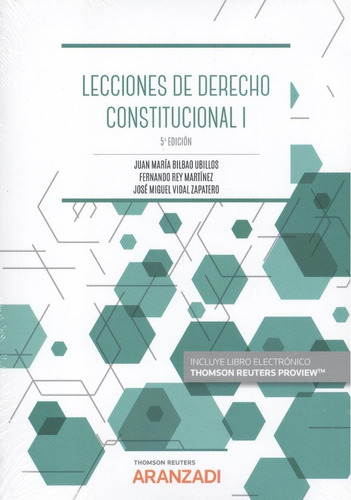 Libro: Lecciones De Derecho Constitucional I. Bilbao, Juan M