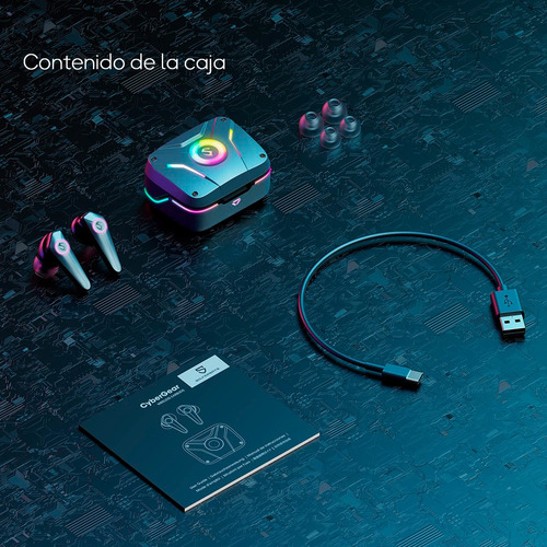Imagen 10 de 10 de Auriculares In-ear Bluetooth 5.3 Gamer Soundpeats Cybergear