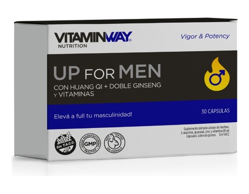 Up For Men Vitamin Way Estuche X 30 Cap Elevar Masculinidad