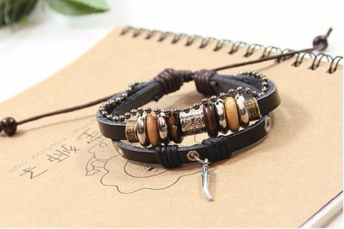 Pulsera De Caballero Y Dama De Cuero Elegante Y Juvenil 26