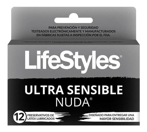 Preservativos Lifestyles Ultra Sensible Nuda 12 Unidades