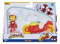 Comprar Spidey Y Sus Amigos - Moto Y Figura De 10 Cm Ironman Hasbro