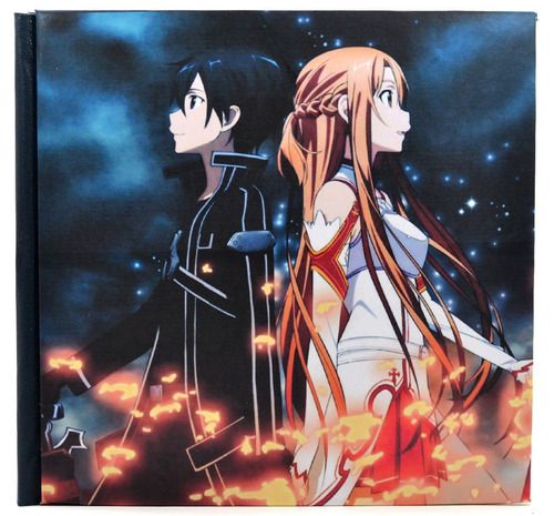 Cuaderno Artesanal De Sao/ Sword Art Online - Kirito Y Asuna