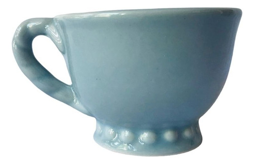 Taza De Te / Tazon Ceramica C/ Asa - Carmela Gris (14x7cm)