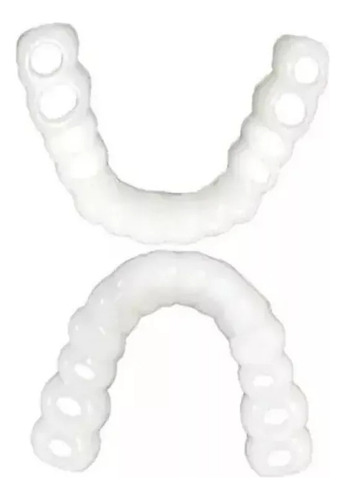 Sorriso Dentes Falsos Folheados W En La Parte Superior/infer