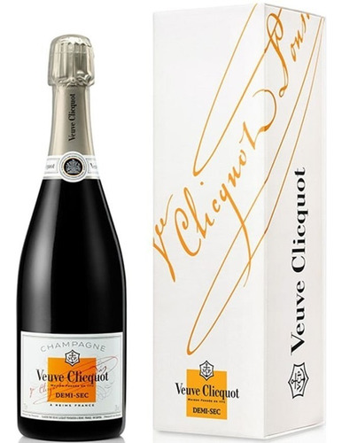 Champagne Veuve Clicquot Demi-sec 750ml Com Cartucho