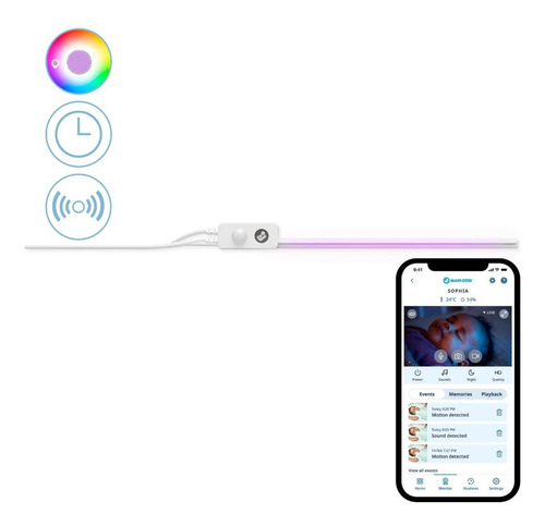 Luz Noturna De Berço Glow - Maxi-cosi Usb Sensor Inteligente