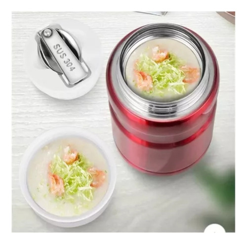 Termo De Comida Con Cuchara Acero Inoxidable 750 Ml