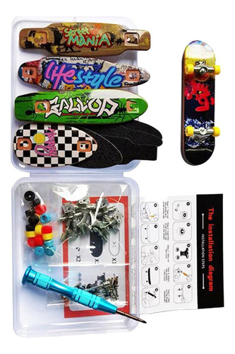 Kit De Patineta For Dedos Con Diapasón Professional Tech