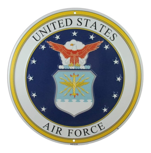 Letrero De Metal Con Logotipo De La Fuerza Aérea De Lo...