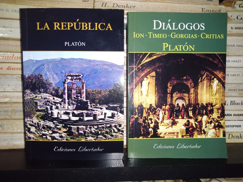 Dialogos + La Republica - Platon - Ed. Libertador Nuevo