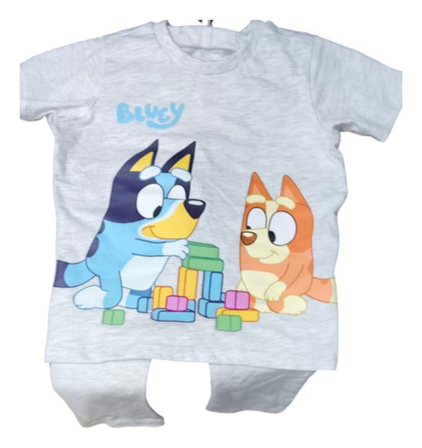 Conjunto Para Niñas Bluey 2 Pzas. Gris 4x