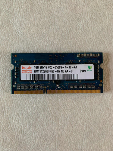 Memoria Ram De Notebook Ddr3 Hynix De 1 Gb