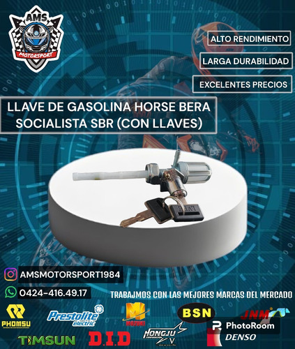 Llave De Gasolina Horse Bera Socialista (con Llaves)