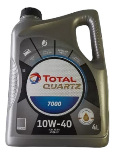 10w40 Aceite Lubricante Total Quartz 7000 (4 Lts.)