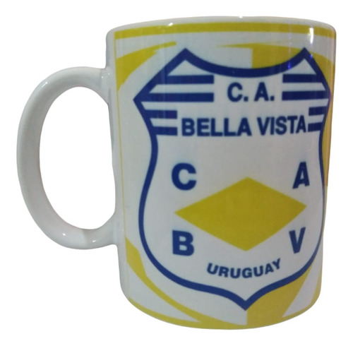 Taza Bella Vista, Con El Nasazzi Y Qr Con Himno Del Club