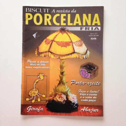 Revista Biscuit Porcelana Fria Porta-azeite Abajur  Bc541