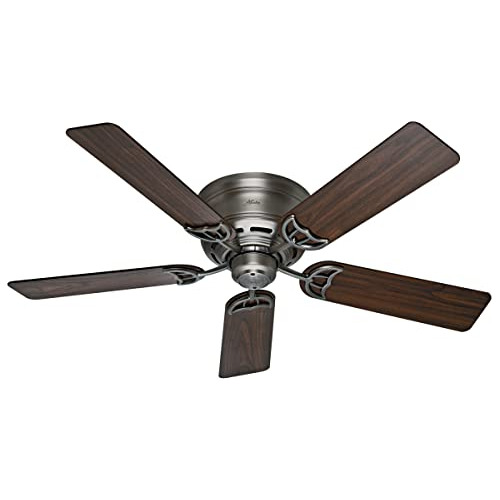 Hunter Fan Company Low Profile 52-inch Indoor Antique Pewter