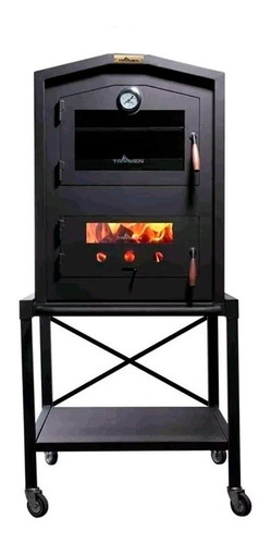 Imagen 1 de 6 de Horno Tromen A Leña Portátil O Carbon + Base Gourmet Trh