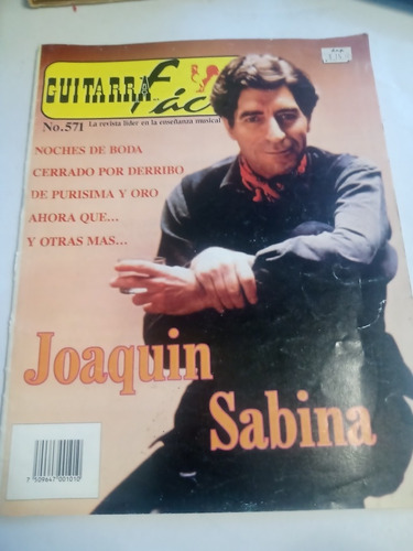 Revista Guitarra Fácil 571 Joaquín Sabina