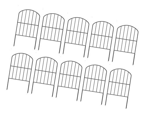10 Piezas De Valla De Jardín De Hierro, Accesorio Para