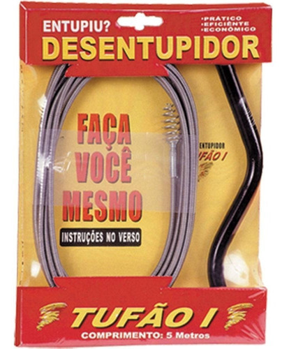 Tufão Desentupidor 5 Metros Em Aço