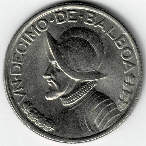 Moneda  De  Panamá  1/10  De  Balboa  1983  Muy  Linda