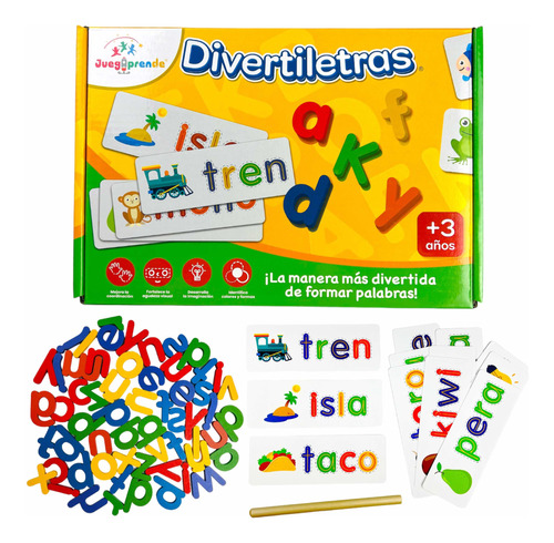 Juego Educativo Letras Madera Español Deletreo Aprender Leer