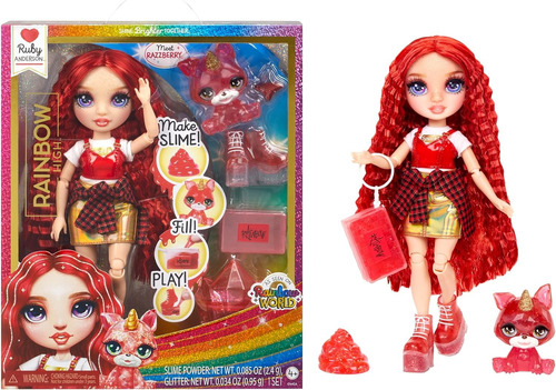 Muñeca Rainbow High Con Mascota Y Kit De Slime Wabro 120162