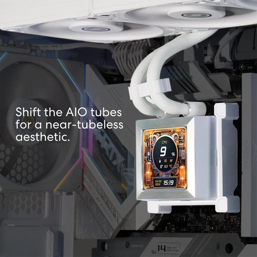 Water Cooler Lian Li Hydroshift 360s Tela Lcd 360mm Branco