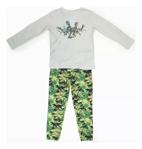 Jurassic World Pijama Niño, Pijama Dinosaurio Estampado Camuflaje