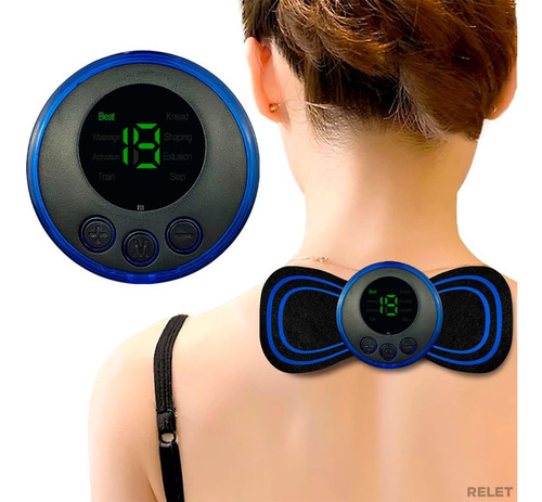 Massageador Ems Portátil - 8 Modos, 19 Intensidades