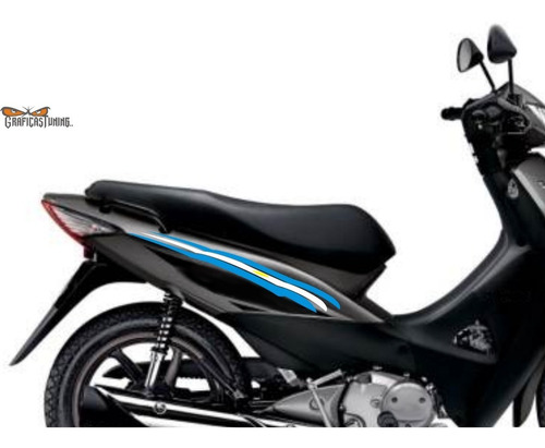 Imagen 2 de 4 de Calcos Tuning Laterales Motos 02 X Dos - Graficastuning