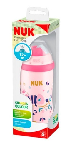 Imagen 2 de 5 de Vaso Nuk Flexi Cup 300ml Con Efecto Camaleon Sorbete +12m