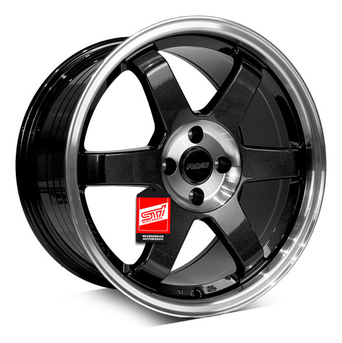 Jogo Roda Te37 Aro 17x9 4x100 Et40 Grafite 5fivex