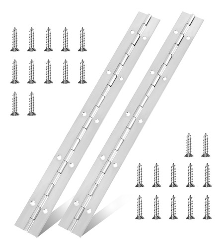 Bisagra Para Piano De 30 Cm Acero Inoxidable Paquete De 2 Mm